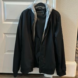 Empyre double zip bomber jacket
